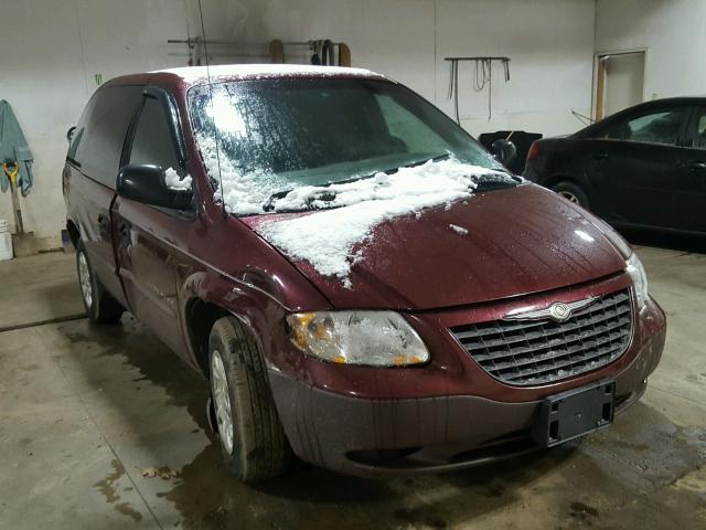 1C4GJ25331B234813 - 2001 CHRYSLER VOYAGER BURGUNDY photo 1