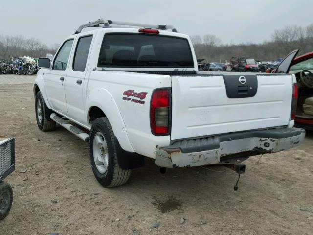 1N6ED27Y41C360838 - 2001 NISSAN FRONTIER C WHITE photo 3