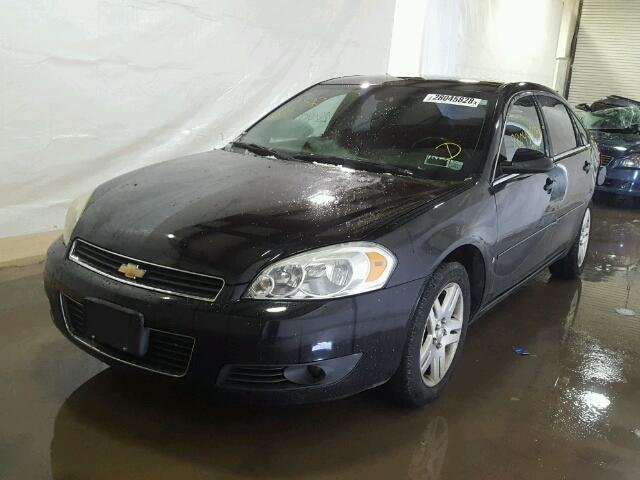 2G1WC58R479283562 - 2007 CHEVROLET IMPALA LT BLACK photo 2