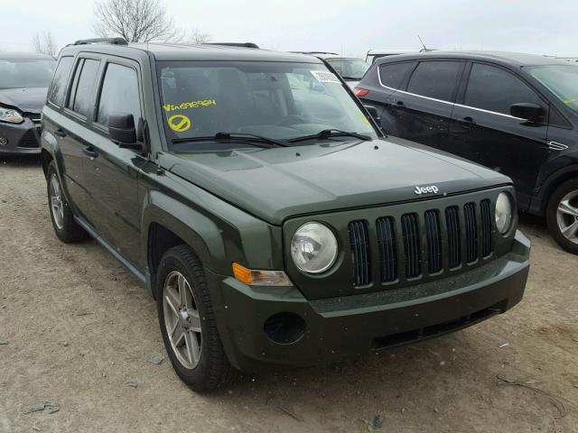 1J8FF28W58D698924 - 2008 JEEP PATRIOT SP GREEN photo 1