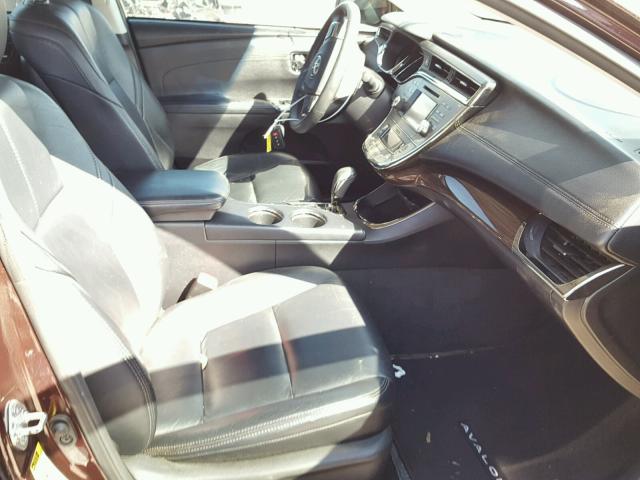 4T1BK1EB4DU028221 - 2013 TOYOTA AVALON BAS MAROON photo 5