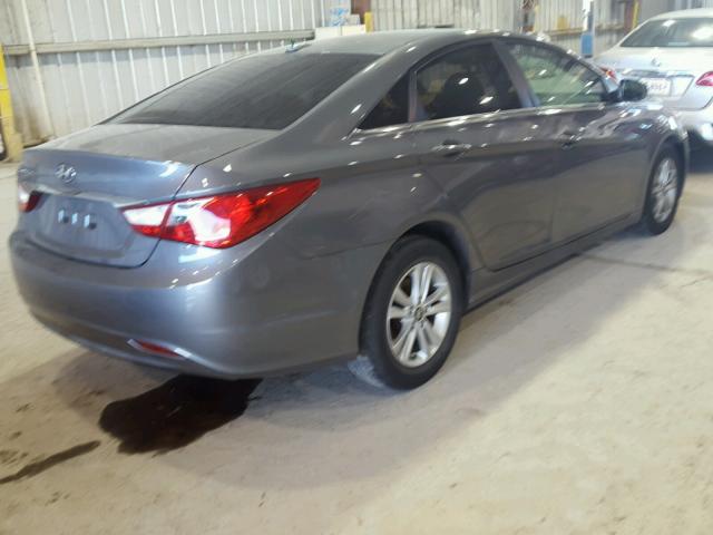 5NPEB4ACXCH474187 - 2012 HYUNDAI SONATA GLS GRAY photo 4