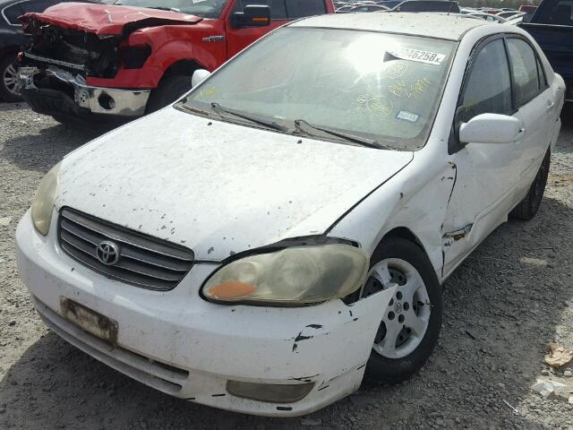 1NXBR32E03Z116168 - 2003 TOYOTA COROLLA CE WHITE photo 2