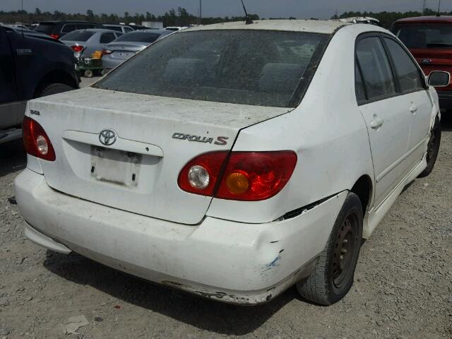 1NXBR32E03Z116168 - 2003 TOYOTA COROLLA CE WHITE photo 4