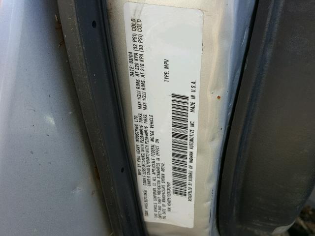 4S4BP61C557302992 - 2005 SUBARU LEGACY OUT SILVER photo 10