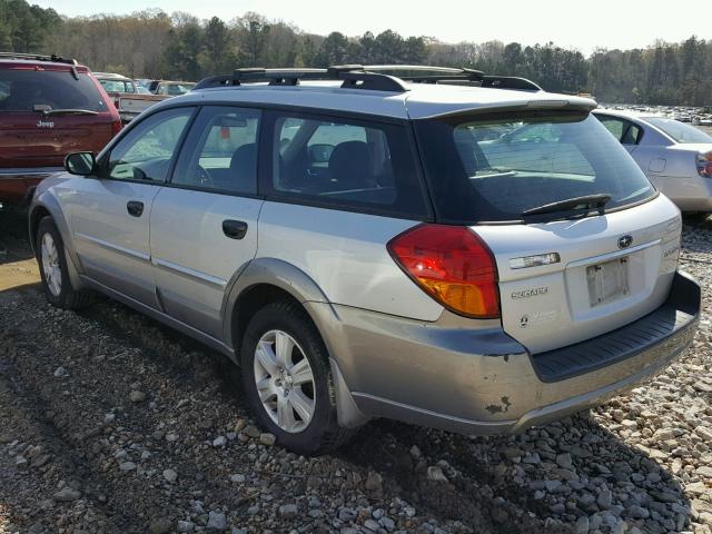 4S4BP61C557302992 - 2005 SUBARU LEGACY OUT SILVER photo 3