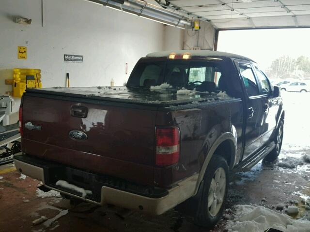 1FTPW14597KC80198 - 2007 FORD F150 SUPER BROWN photo 4