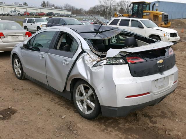 1G1RD6E48CU112593 - 2012 CHEVROLET VOLT SILVER photo 3