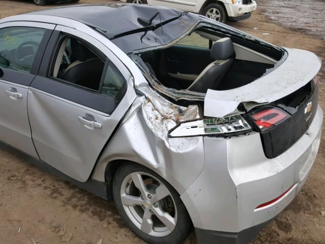 1G1RD6E48CU112593 - 2012 CHEVROLET VOLT SILVER photo 9