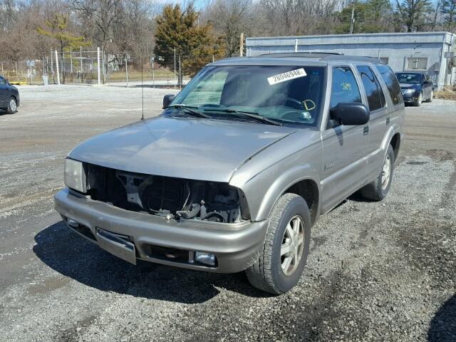 1GHDT13W6Y2256085 - 2000 OLDSMOBILE BRAVADA BEIGE photo 2