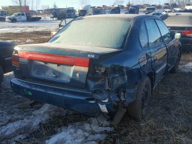 4S3BD4357W7205794 - 1998 SUBARU LEGACY L GREEN photo 4