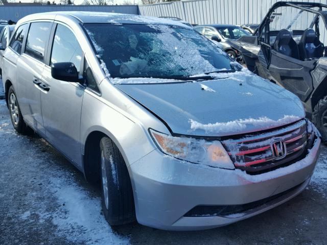 5FNRL5H22BB059847 - 2011 HONDA ODYSSEY LX SILVER photo 1