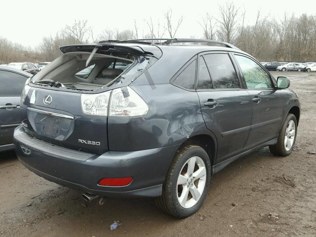 2T2HA31U24C037657 - 2004 LEXUS RX 330 GRAY photo 4