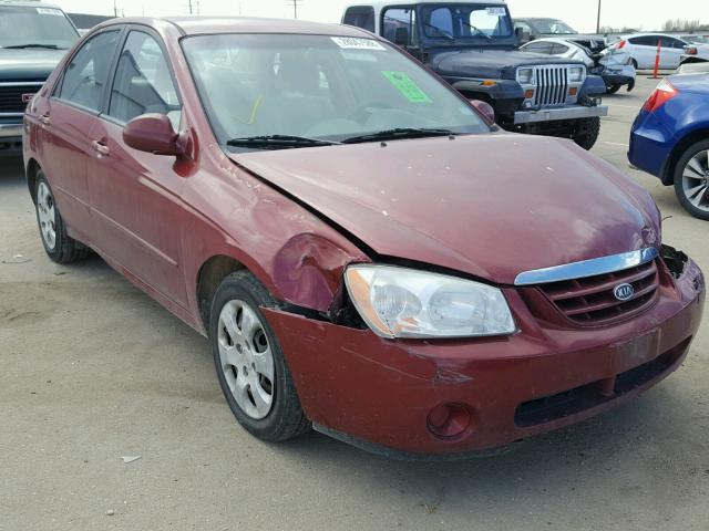 KNAFE122265276303 - 2006 KIA NEW SPECTR MAROON photo 1