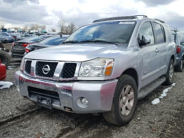 5N1AA08B06N718033 - 2006 NISSAN ARMADA SE SILVER photo 2