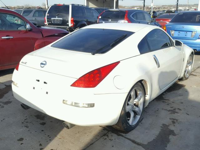 JN1BZ34D57M502277 - 2007 NISSAN 350Z COUPE WHITE photo 4