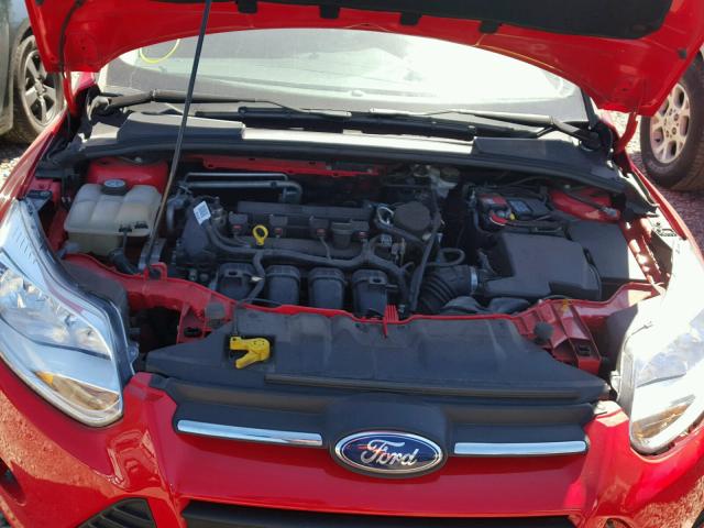 1FADP3K21DL325344 - 2013 FORD FOCUS SE RED photo 7