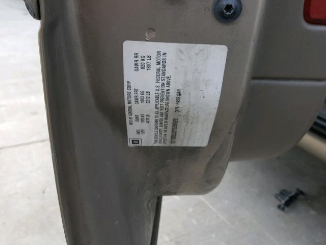 1G1NE52J1Y6203846 - 2000 CHEVROLET MALIBU LS Qəhvəyi foto 10