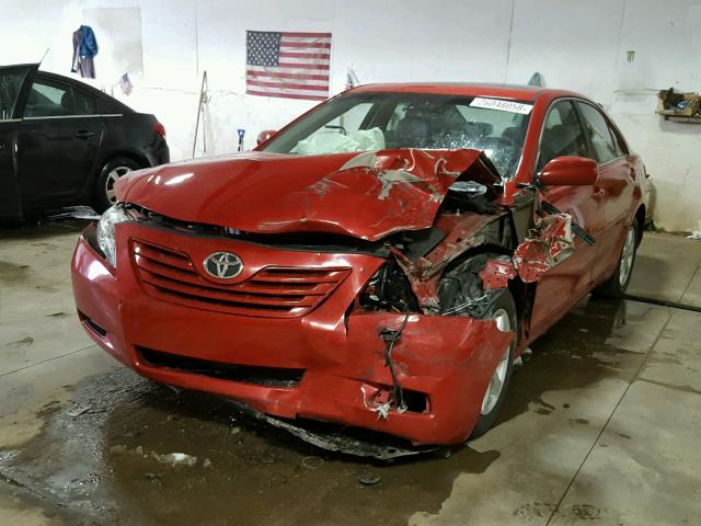 4T1BE46K77U120094 - 2007 TOYOTA CAMRY NEW RED photo 2