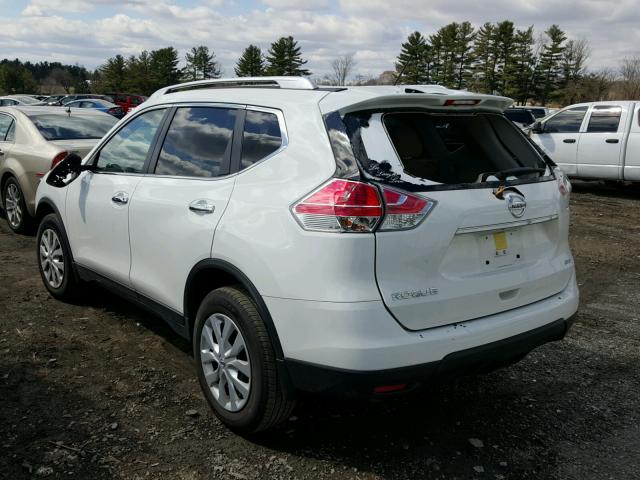 JN8AT2MV5GW148637 - 2016 NISSAN ROGUE S WHITE photo 3