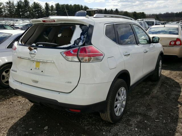 JN8AT2MV5GW148637 - 2016 NISSAN ROGUE S WHITE photo 4