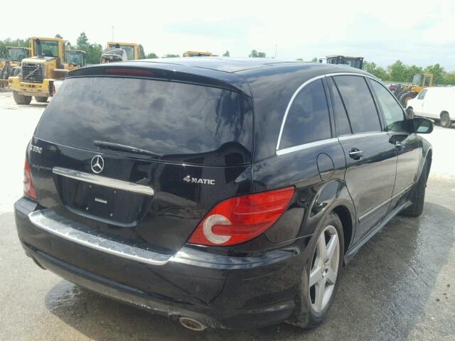 4JGCB6FE1AA112696 - 2010 MERCEDES-BENZ R 350 4MAT BLACK photo 4