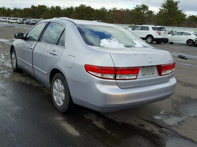 1HGCM56383A004636 - 2003 HONDA ACCORD LX SILVER photo 3