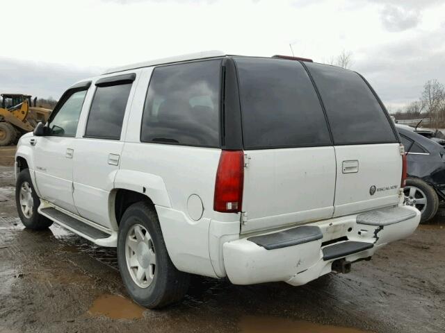 1GYEK63R8YR220758 - 2000 CADILLAC ESCALADE L WHITE photo 3