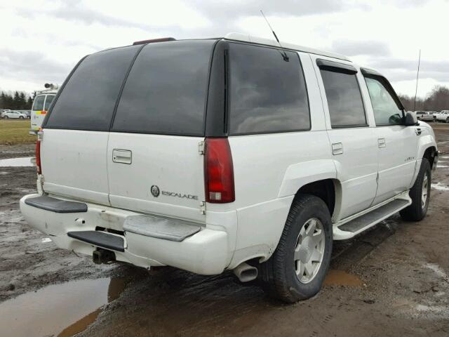 1GYEK63R8YR220758 - 2000 CADILLAC ESCALADE L WHITE photo 4