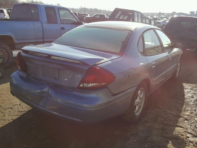 1FAFP53206A186258 - 2006 FORD TAURUS SE BLUE photo 4