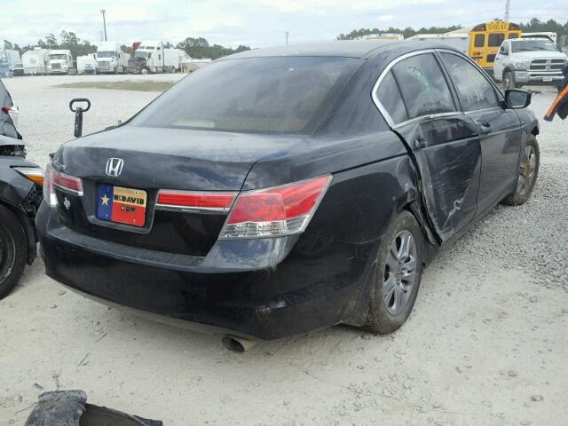 1HGCP2F43CA011265 - 2012 HONDA ACCORD LXP BLACK photo 4