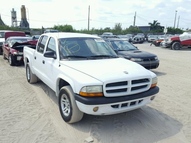 1B7HL38N82S532843 - 2002 DODGE DAKOTA QUA WHITE photo 1