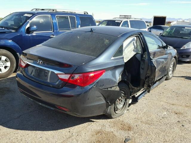 5NPEB4AC1CH495803 - 2012 HYUNDAI SONATA GLS BLUE photo 4