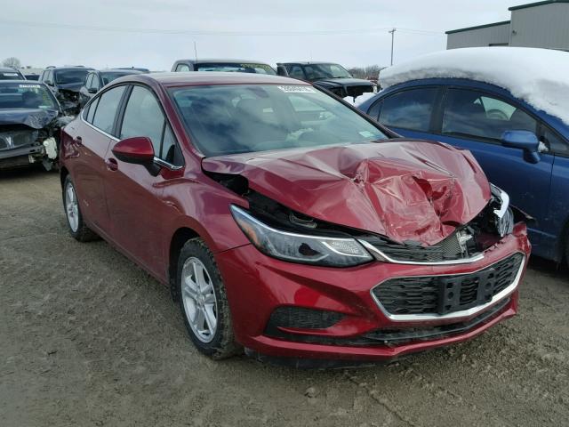 1G1BE5SM8H7129137 - 2017 CHEVROLET CRUZE LT RED photo 1