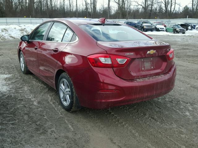 1G1BE5SM8H7129137 - 2017 CHEVROLET CRUZE LT RED photo 3