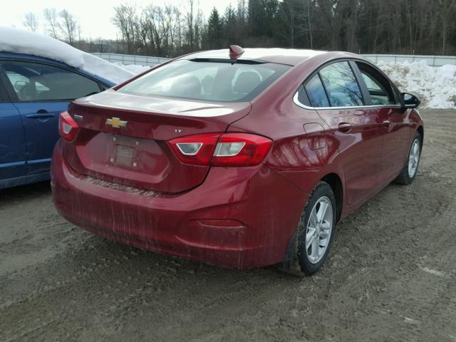 1G1BE5SM8H7129137 - 2017 CHEVROLET CRUZE LT RED photo 4