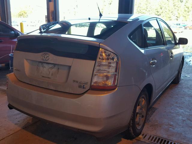 JTDKB20U263157120 - 2006 TOYOTA PRIUS SILVER photo 4