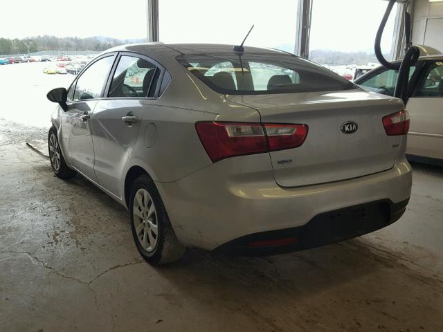 KNADM4A33E6329038 - 2014 KIA RIO LX Արծաթագույն լուսանկար 3