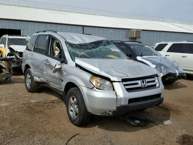 5FNYF284X8B010472 - 2008 HONDA PILOT EX SILVER photo 1