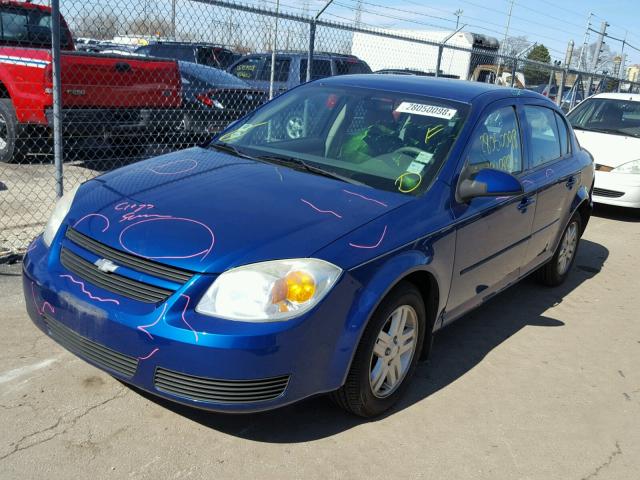 1G1AL52F757549793 - 2005 CHEVROLET COBALT LS BLUE photo 2