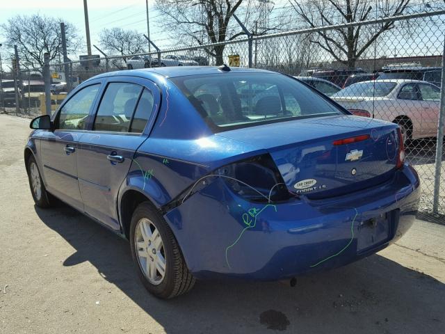 1G1AL52F757549793 - 2005 CHEVROLET COBALT LS BLUE photo 3