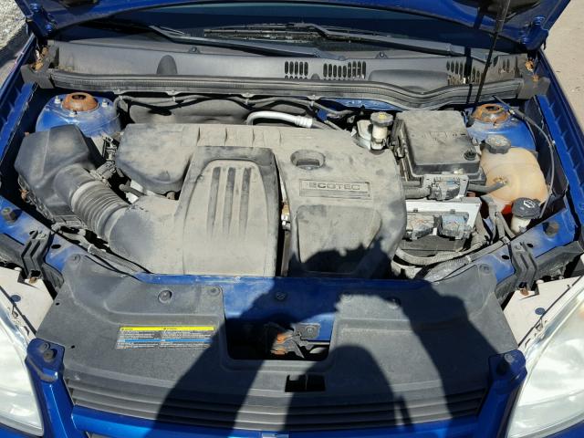 1G1AL52F757549793 - 2005 CHEVROLET COBALT LS BLUE photo 7