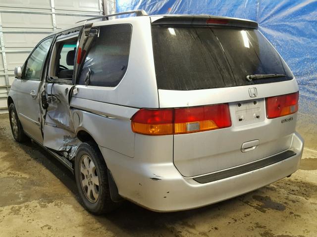 5FNRL18682B023818 - 2002 HONDA ODYSSEY EX SILVER photo 3