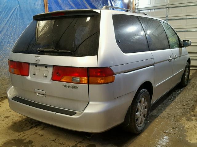 5FNRL18682B023818 - 2002 HONDA ODYSSEY EX SILVER photo 4