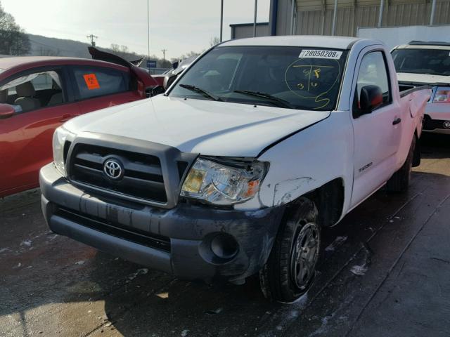 5TENX22N36Z214284 - 2006 TOYOTA TACOMA WHITE photo 2