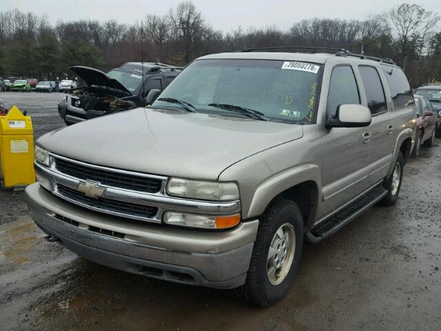 3GNFK16T91G237845 - 2001 CHEVROLET SUBURBAN K BEIGE photo 2