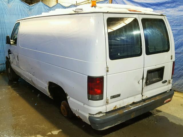 1FTRE14W65HA85416 - 2005 FORD ECONOLINE WHITE photo 3