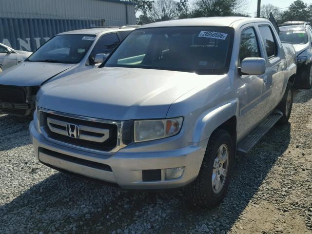 5FPYK1F45AB009882 - 2010 HONDA RIDGELINE SILVER photo 2