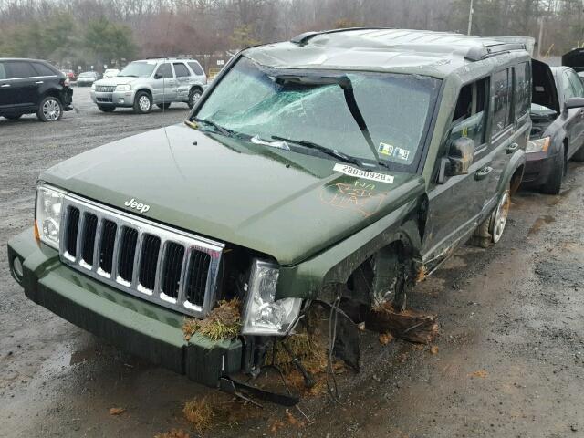 1J8HG48K07C654624 - 2007 JEEP COMMANDER GREEN photo 2