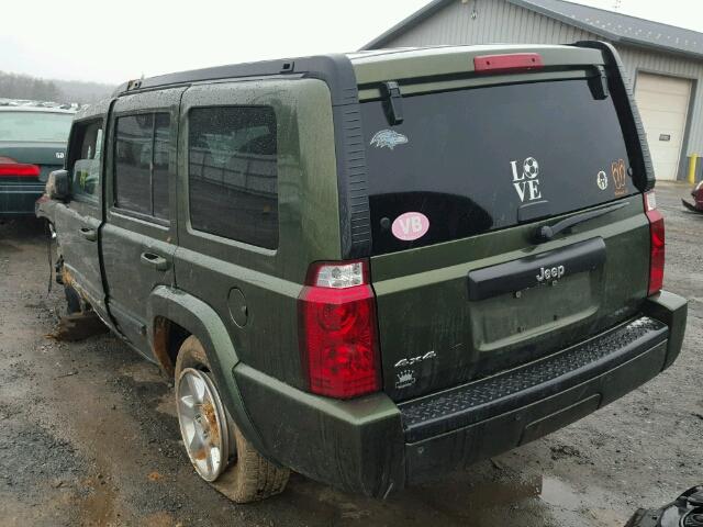 1J8HG48K07C654624 - 2007 JEEP COMMANDER GREEN photo 3